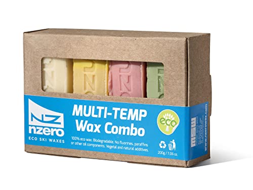 NZEROWAX - Pack of Eco Multi Temperatures Combo, 200 g 50 g (x4) | Organic Vegetable Wax Different Temperatures for Skiing, Snow NZEROWAX - Pack of Eco Multi Temperatures Combo, 200 g 50 g (x4) | Organic Vegetable Wax Different Temperatures for Skiing, Snow von N-ZERO