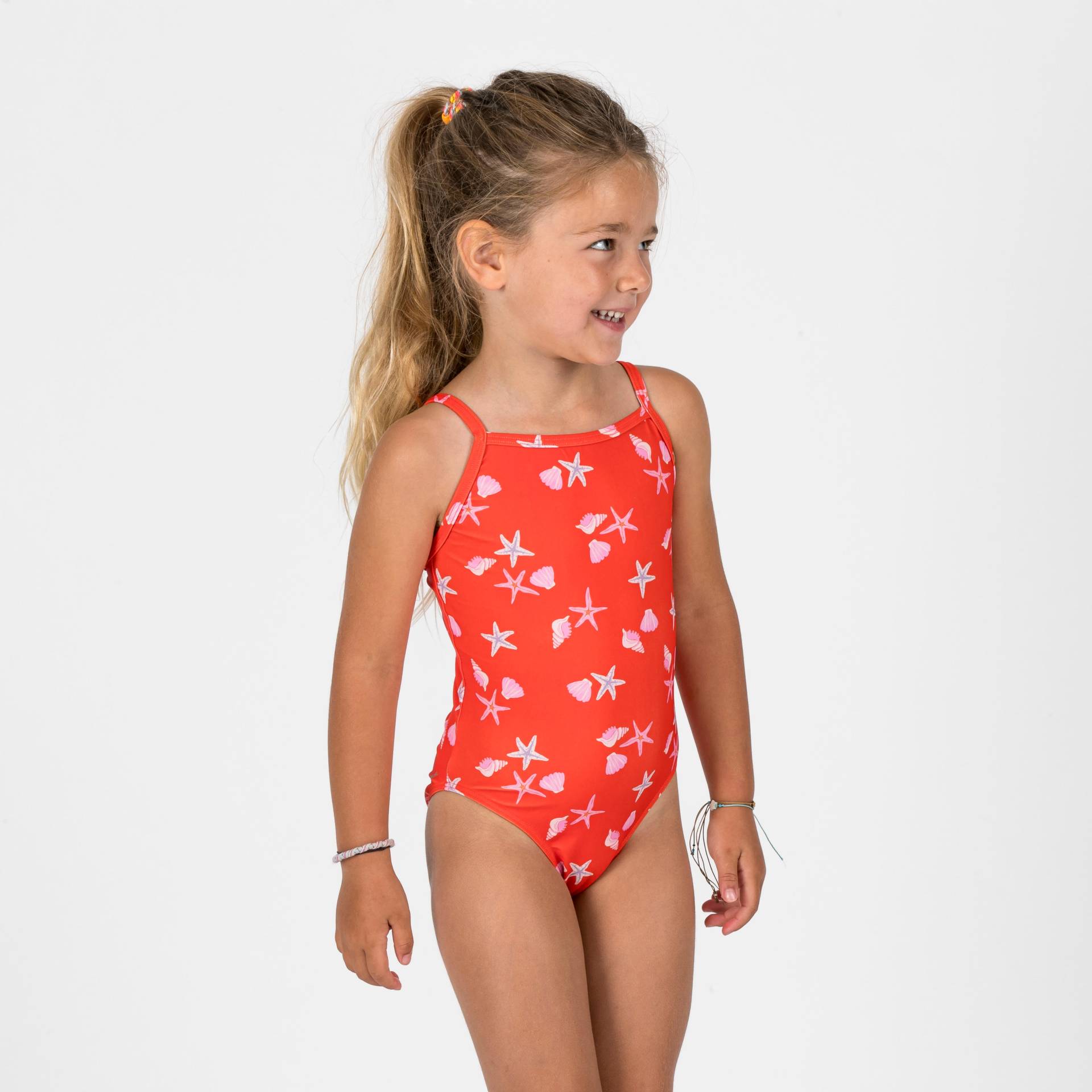 Badeanzug Baby/Mädchen - Print Muscheln rot Badeanzug Baby/Mädchen - Print Muscheln rot von NABAIJI