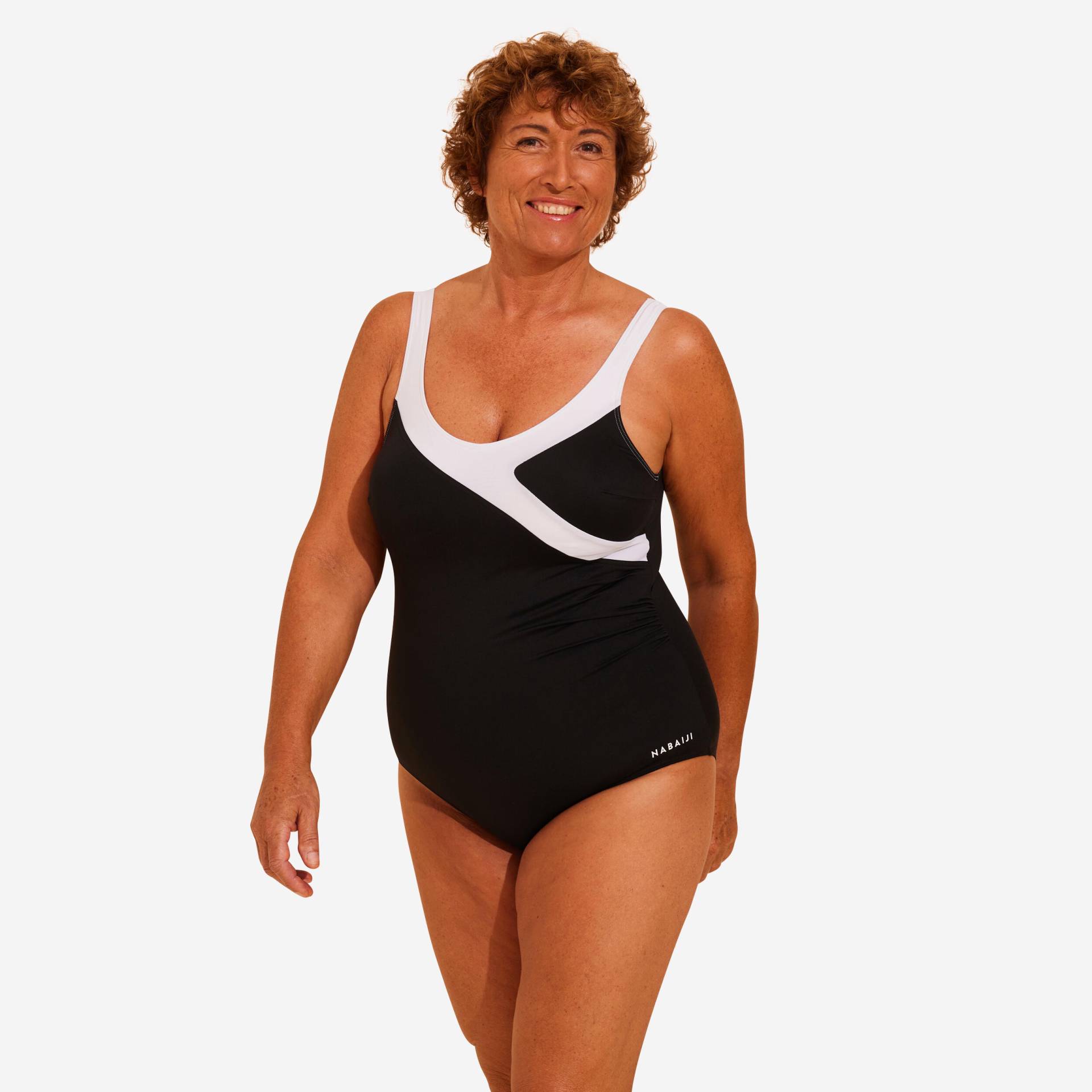 Badeanzug Damen - Karli schwarz/weiss Badeanzug Damen - Karli schwarz/weiss von NABAIJI