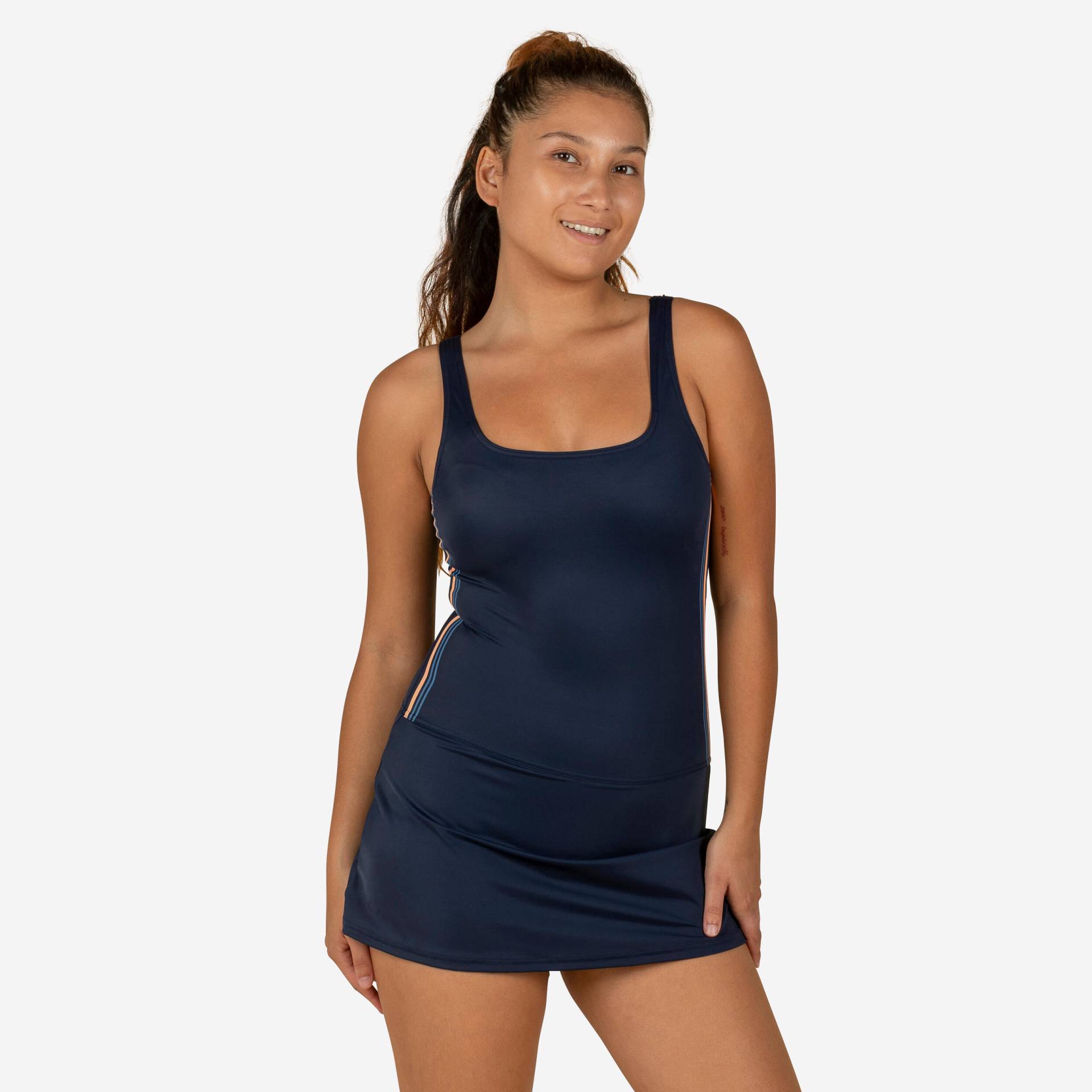 Badeanzug Röckchen Damen - Heva marineblau Badeanzug Röckchen Damen - Heva marineblau von NABAIJI