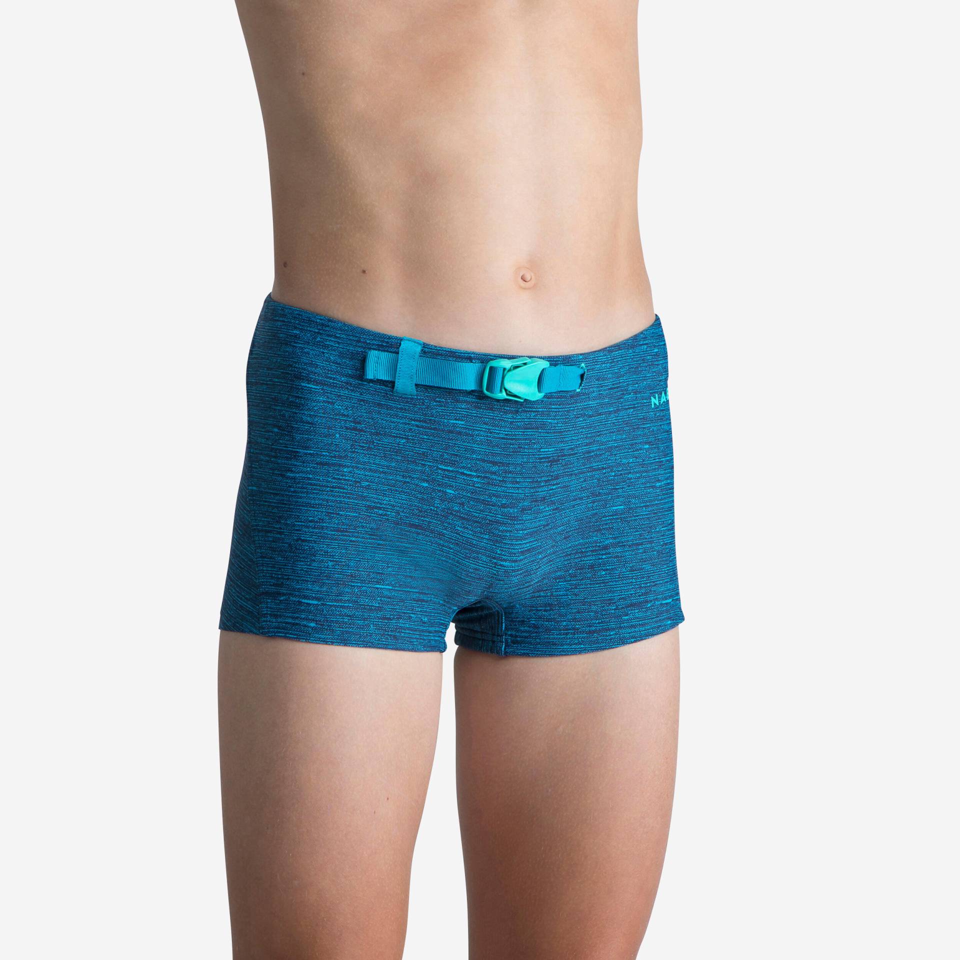 Badehose Boxer Jungen mit Schnalle - 100 Kibelt Chin blau von NABAIJI