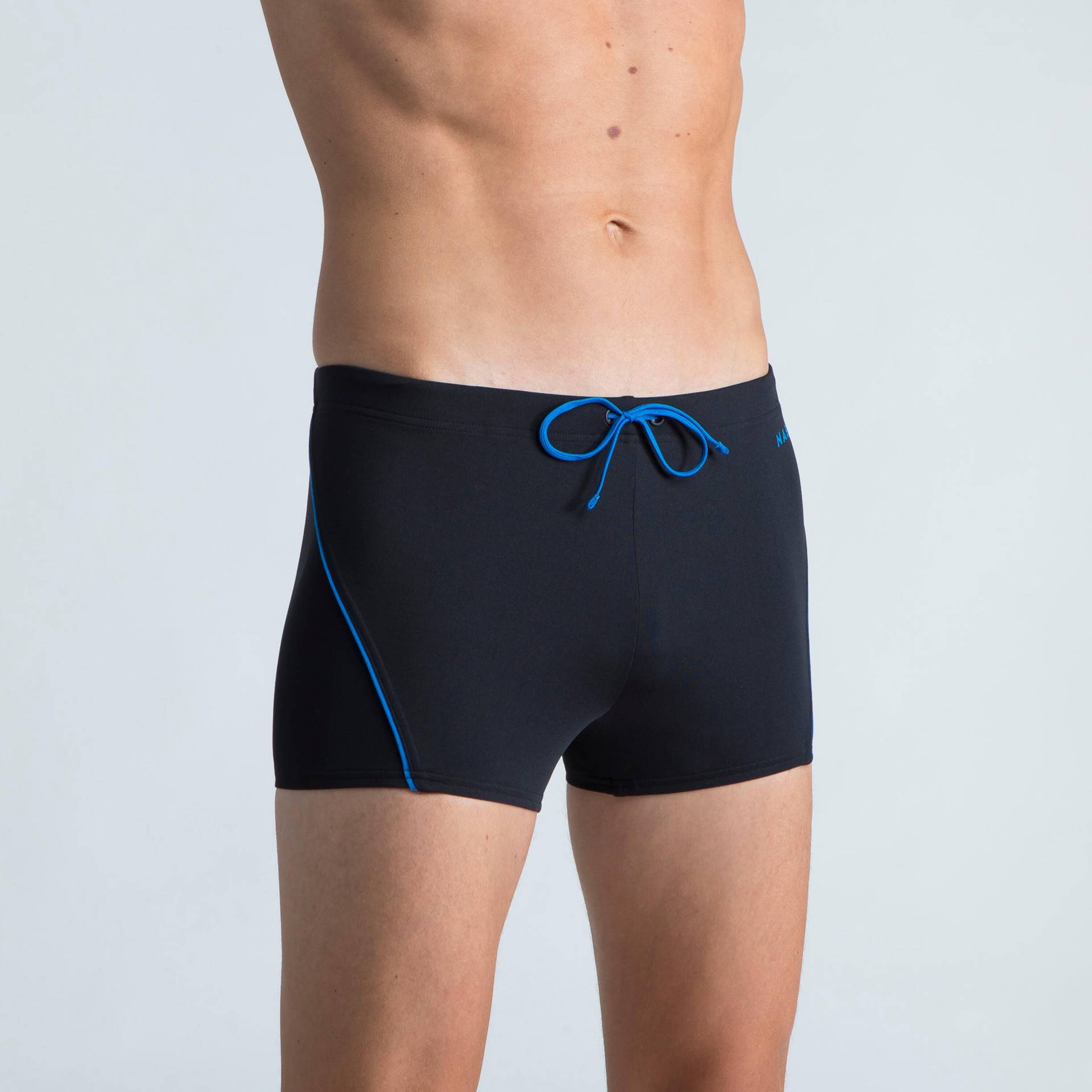 Badehose Boxer 100 Plus Herren schwarz/blau von NABAIJI