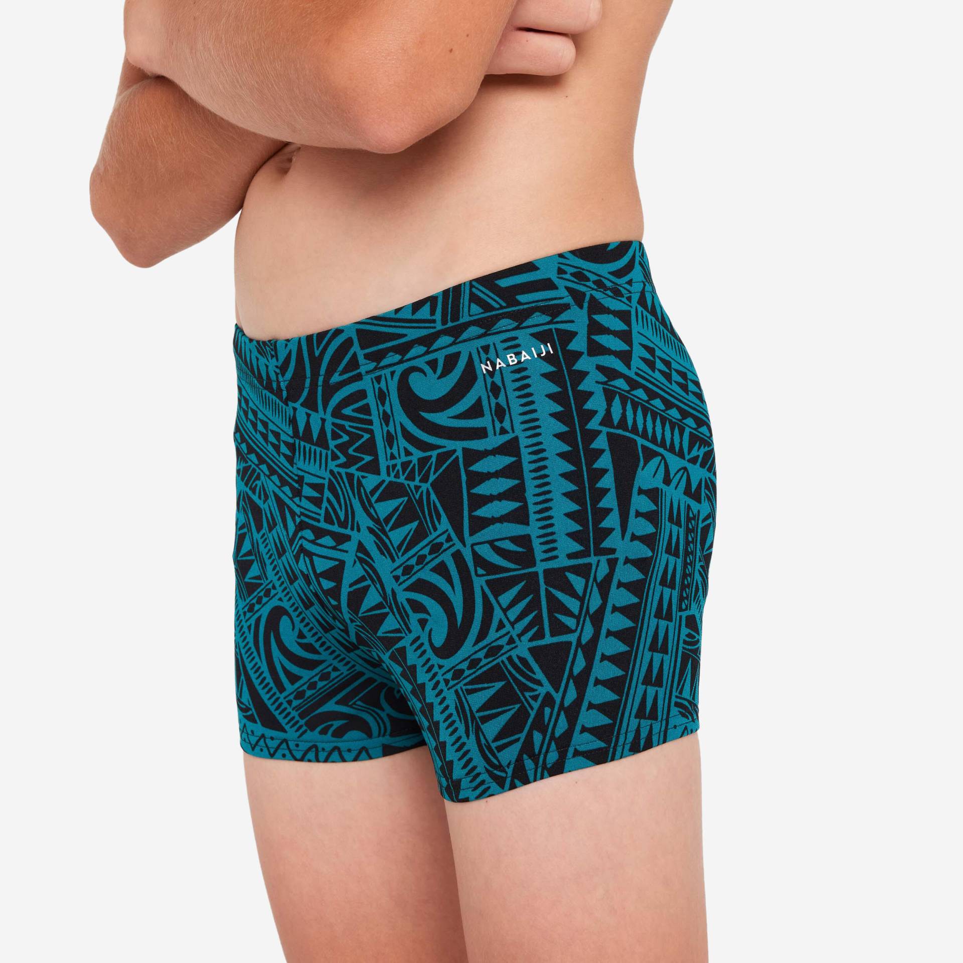 Badehose Boxer Jungen - 500 Fitib Fatu grün Badehose Boxer Jungen - 500 Fitib Fatu grün von NABAIJI