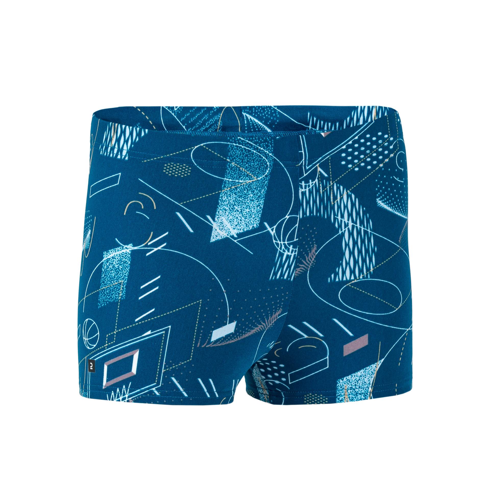 Badehose Boxer Jungen - Fitib blau/grau von NABAIJI