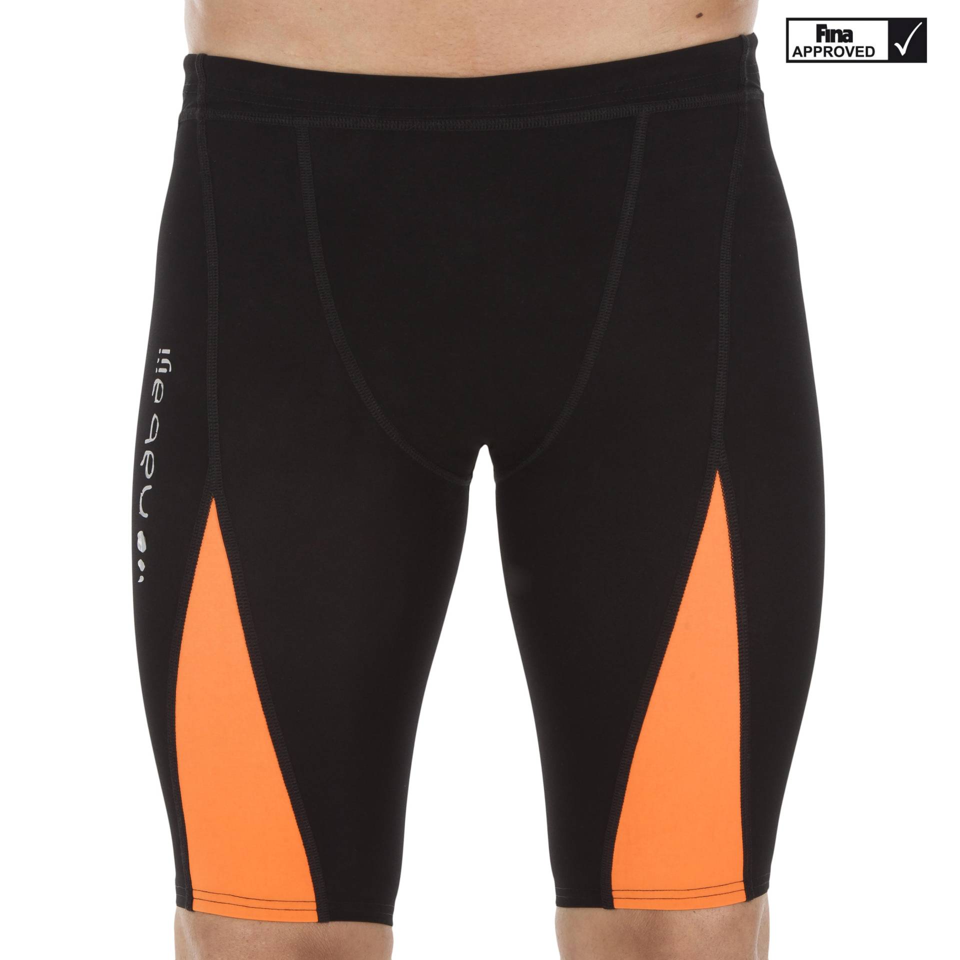 Badehose Jammer Fina 900 Fast Wettkampf Herren schwarz/orange von NABAIJI