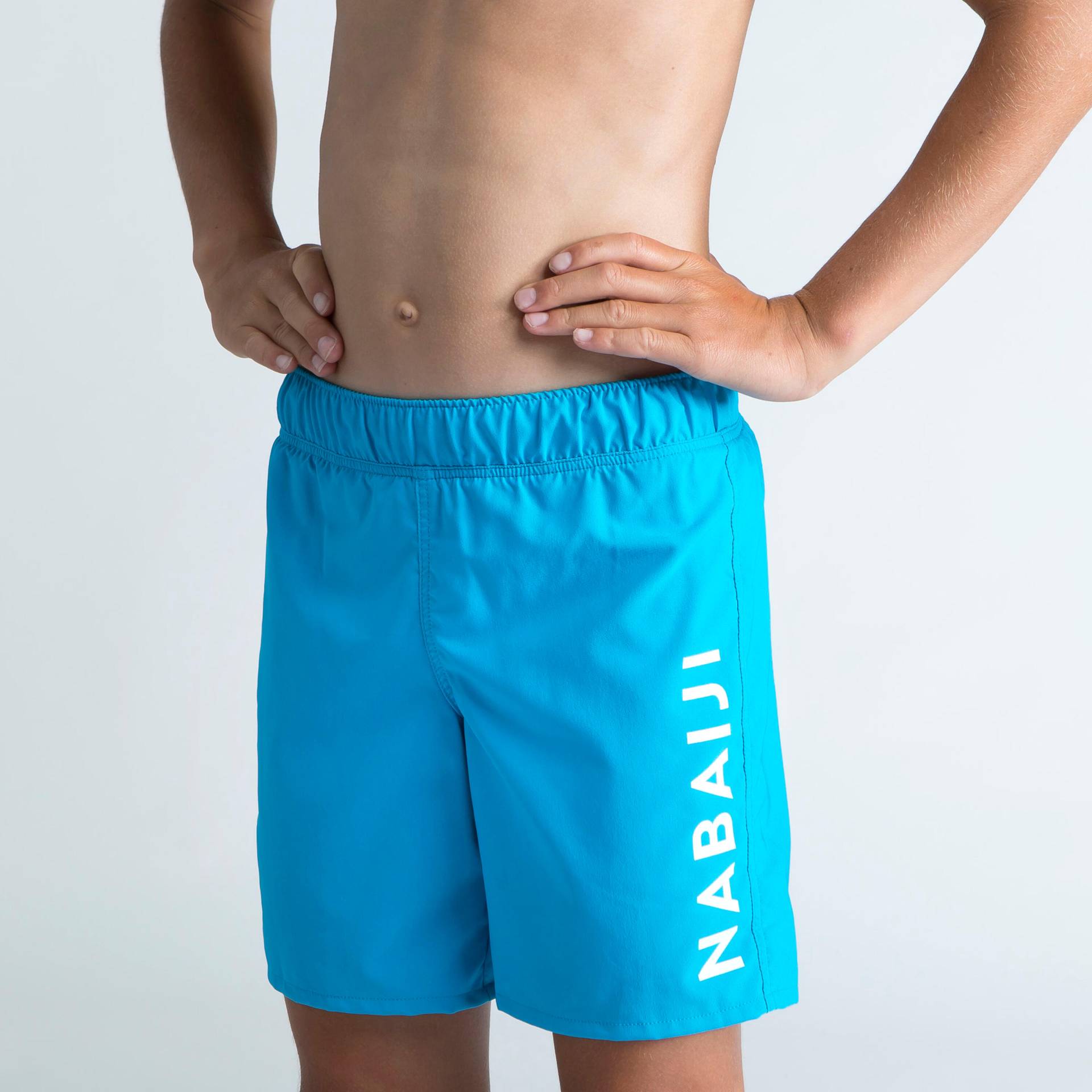 Badehose Schwimmshorts 100 Basic Kinder blau Badehose Schwimmshorts 100 Basic Kinder blau von NABAIJI