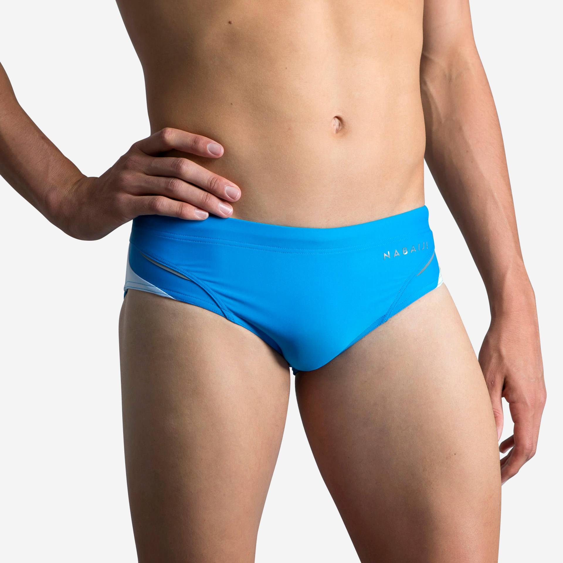 Badehose Slip 900 Yoke Herren blau/weiss von NABAIJI