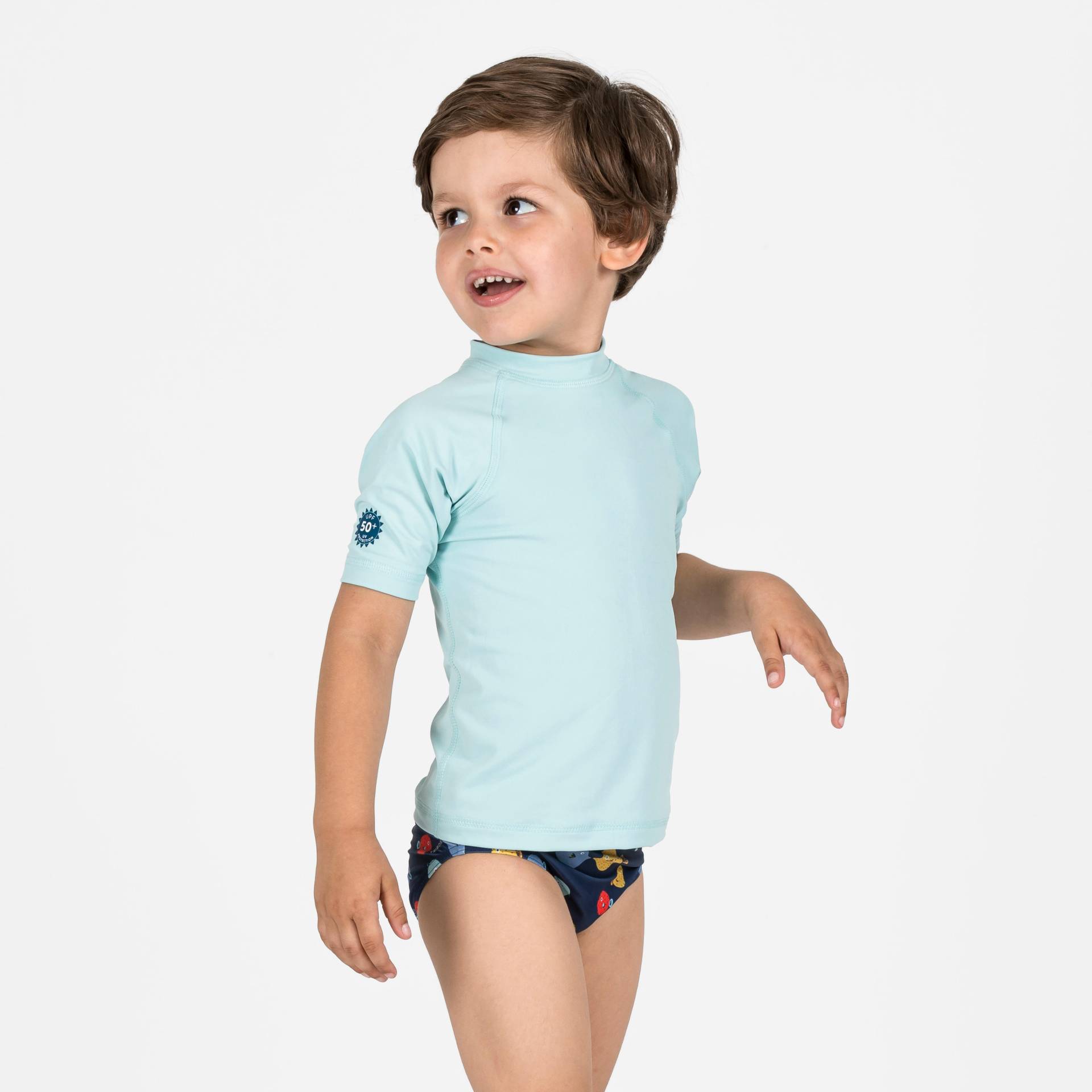 Badehose Slip Baby/Junge - Captain Plouf dunkelblau von NABAIJI