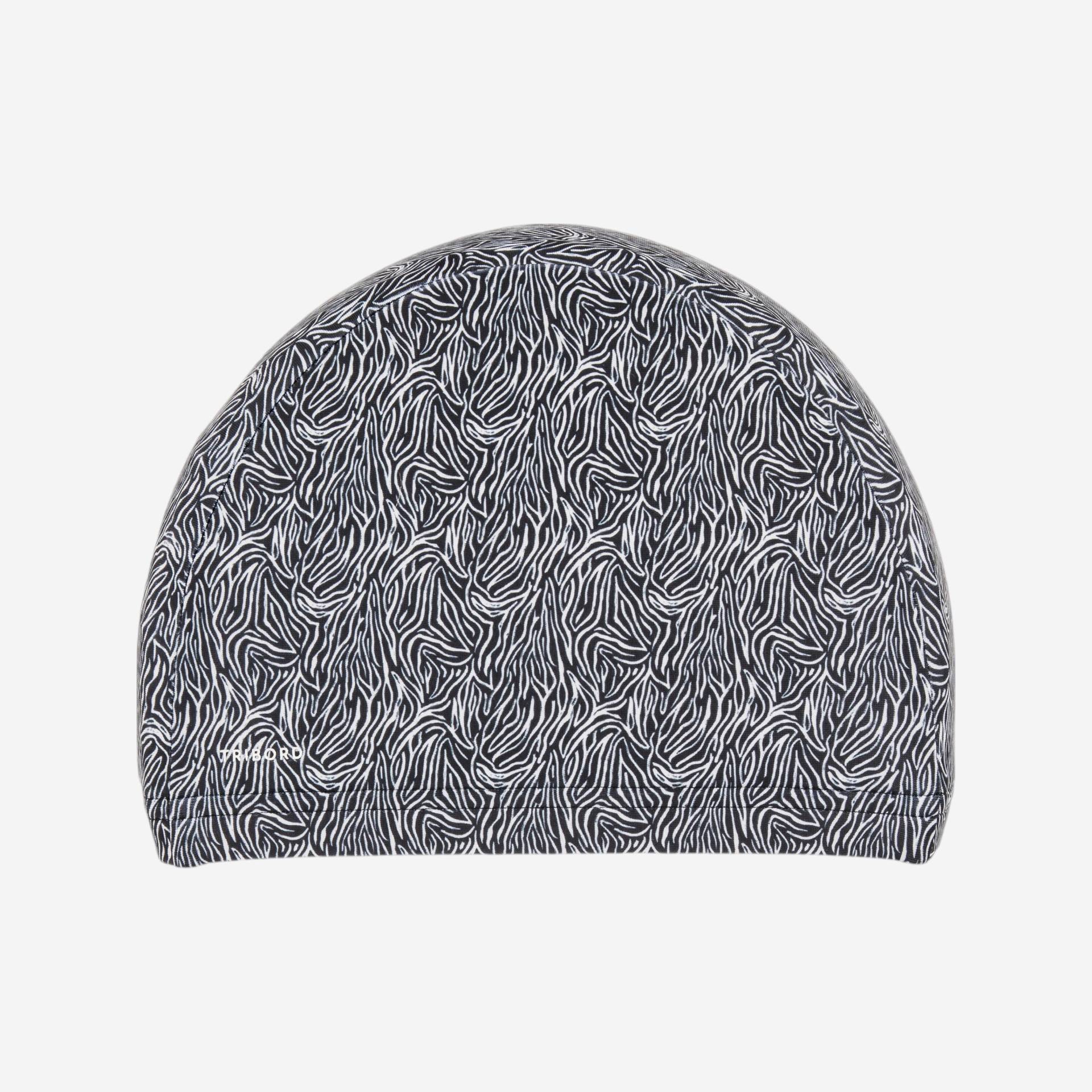 Badekappe Stoff Aufdruck Grösse M - Zebra schwarz/weiss Badekappe Stoff Aufdruck Grösse M - Zebra schwarz/weiss von NABAIJI