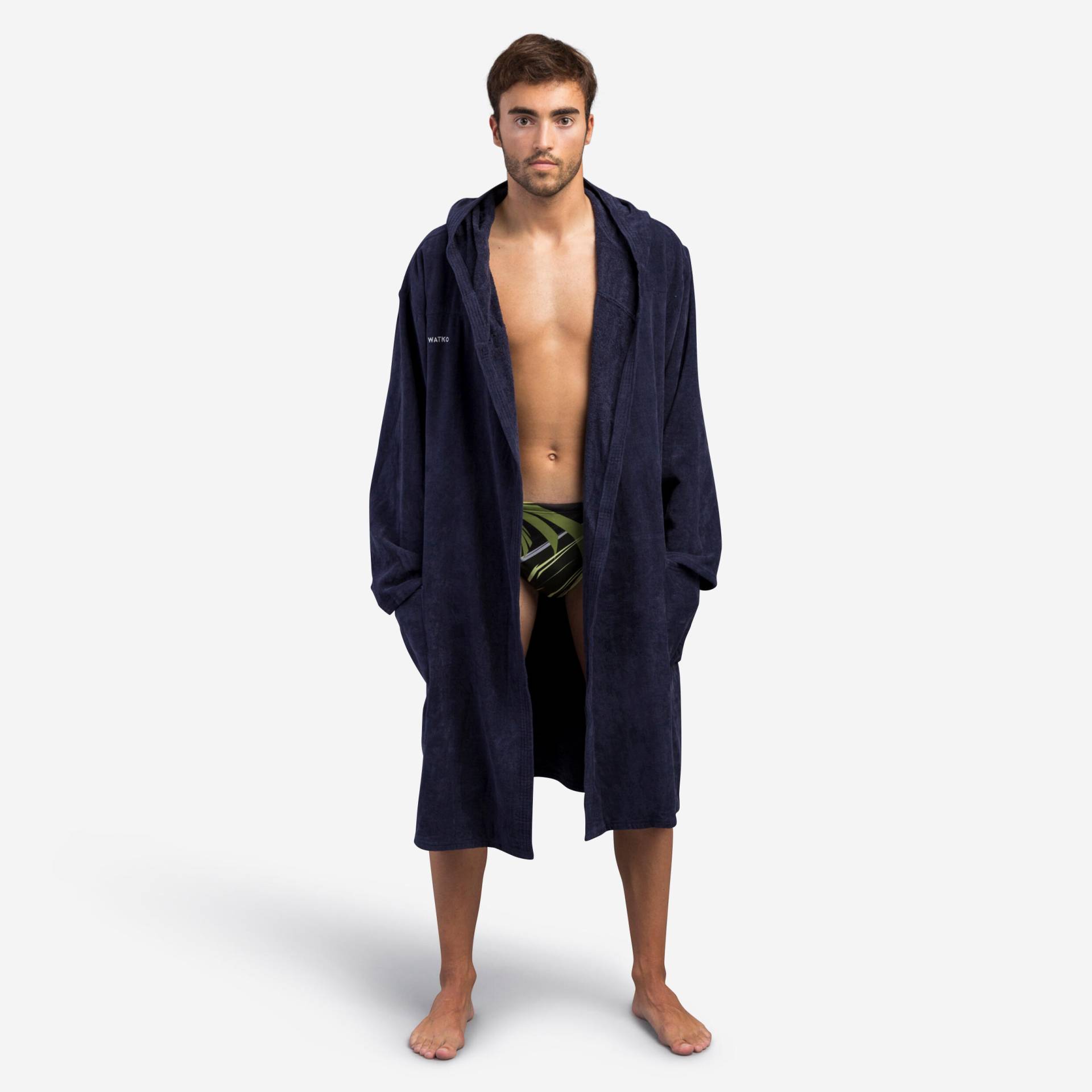 Bademantel Herren Baumwolle dick Wasserball - 900 dunkelblau Bademantel Herren Baumwolle dick Wasserball - 900 dunkelblau von NABAIJI