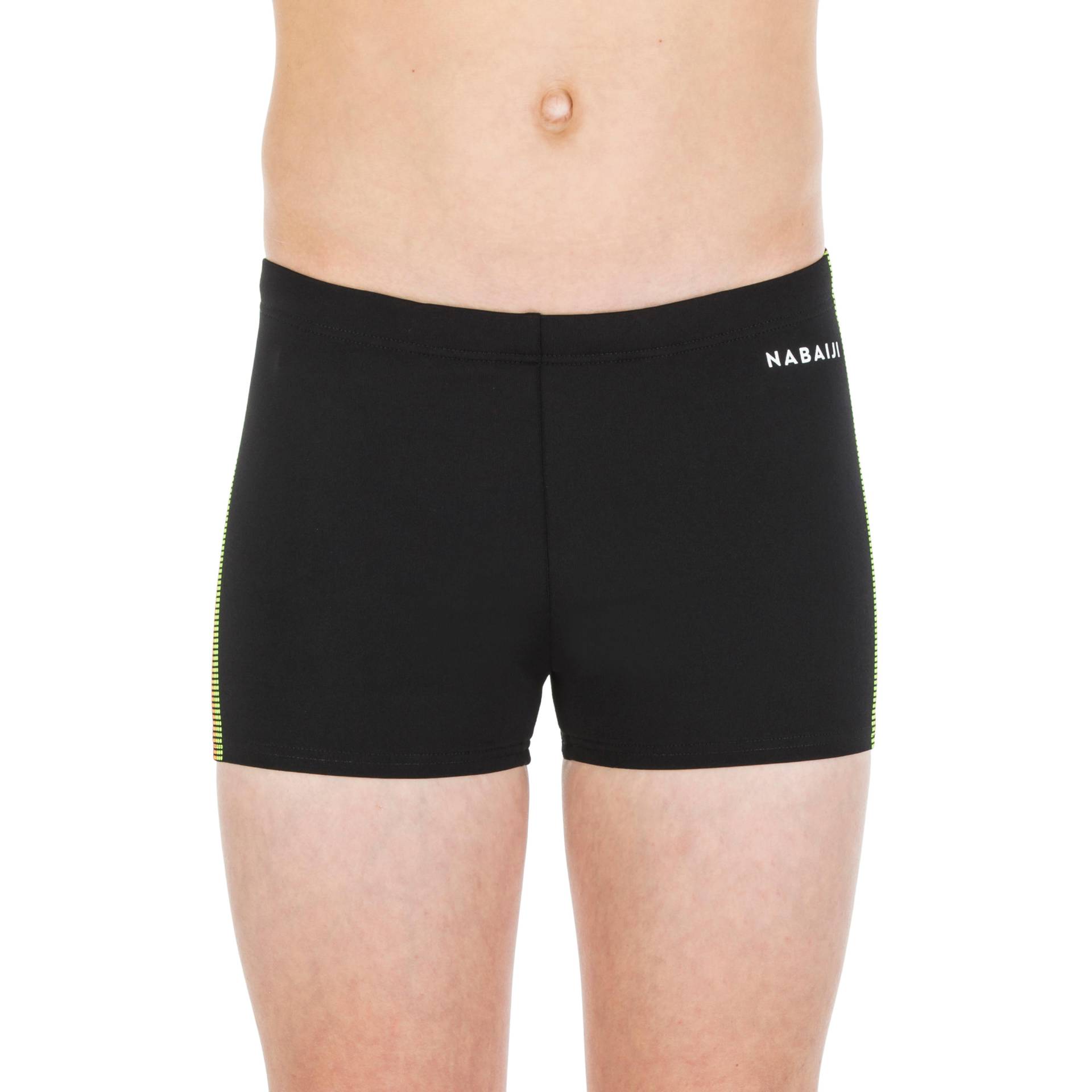 Boxer-Badehose Jungen - Fitib schwarz/neongelb Boxer-Badehose Jungen - Fitib schwarz/neongelb von NABAIJI