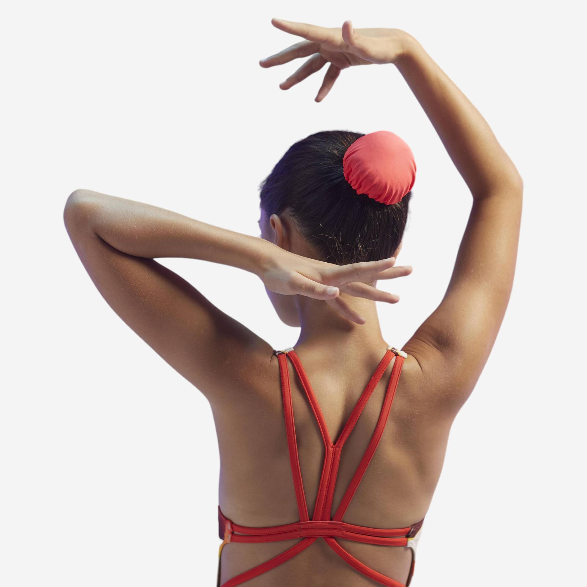 Dutt-Abdeckung elastisch Synchronschwimmen koralle Dutt-Abdeckung elastisch Synchronschwimmen koralle von NABAIJI