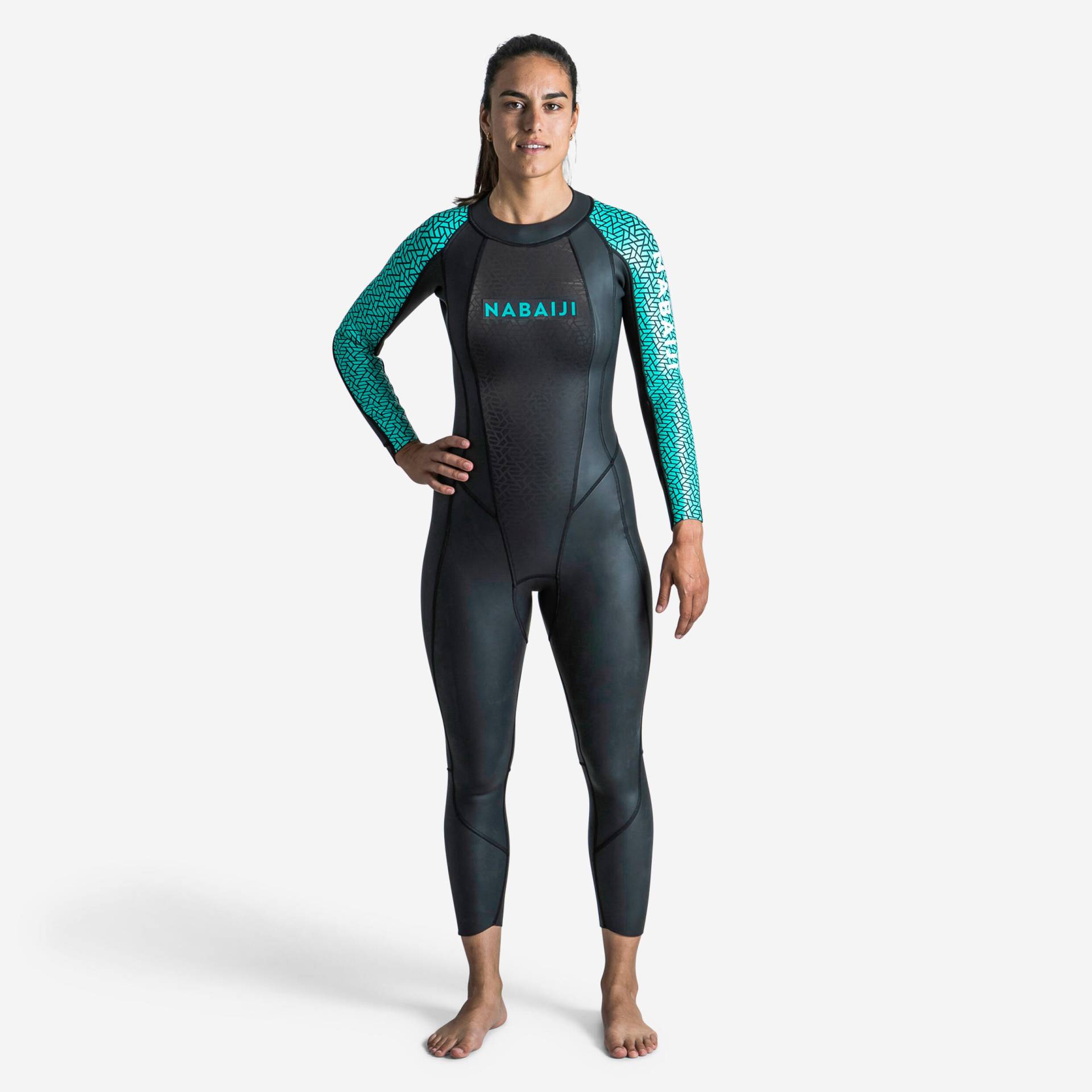 Neoprenanzug Damen 2.5/2 mm Freiwasserschwimmen - OWS 500 Glide Skin von NABAIJI