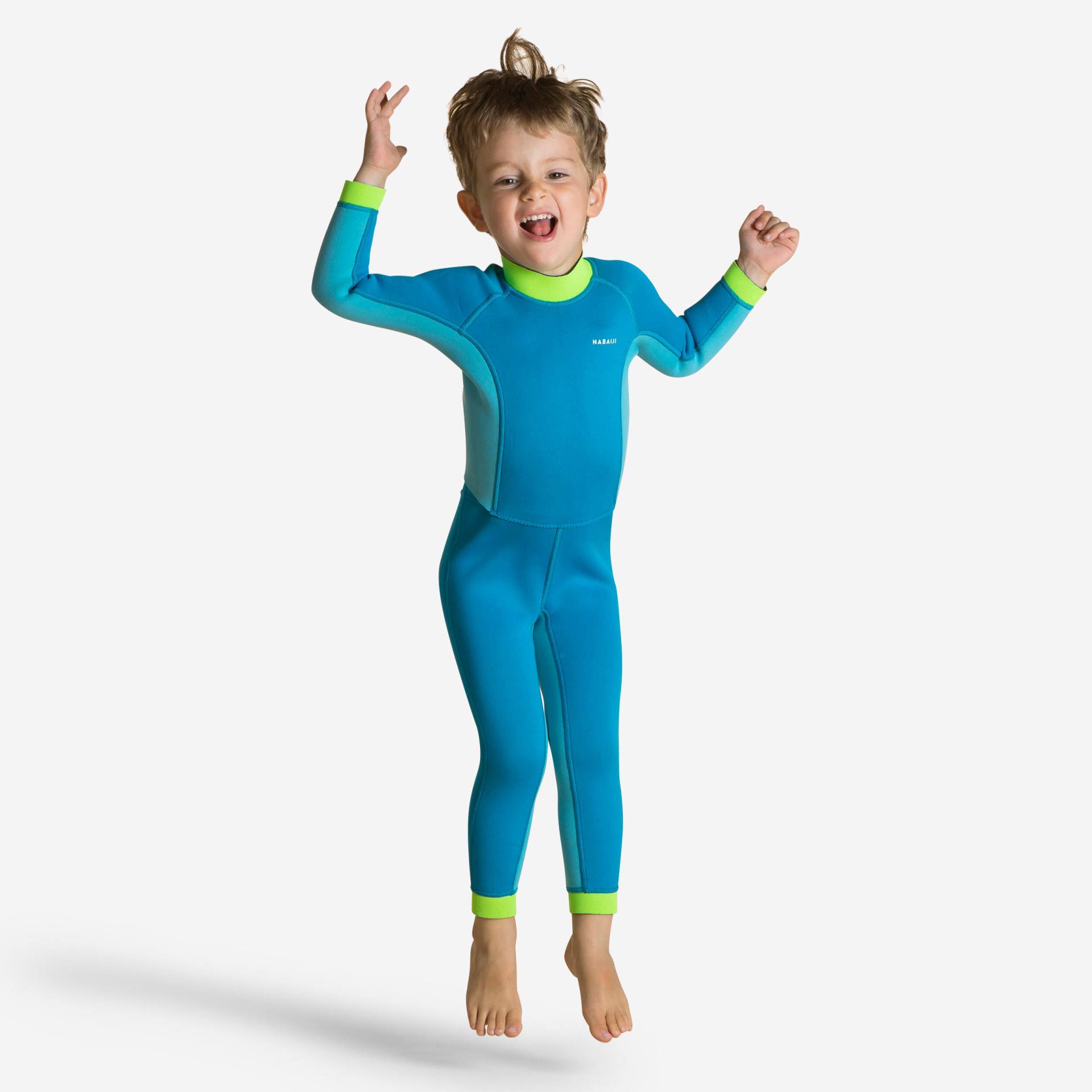 Schwimmanzug Neopren Kinder - Tiwarm blau/grün von NABAIJI