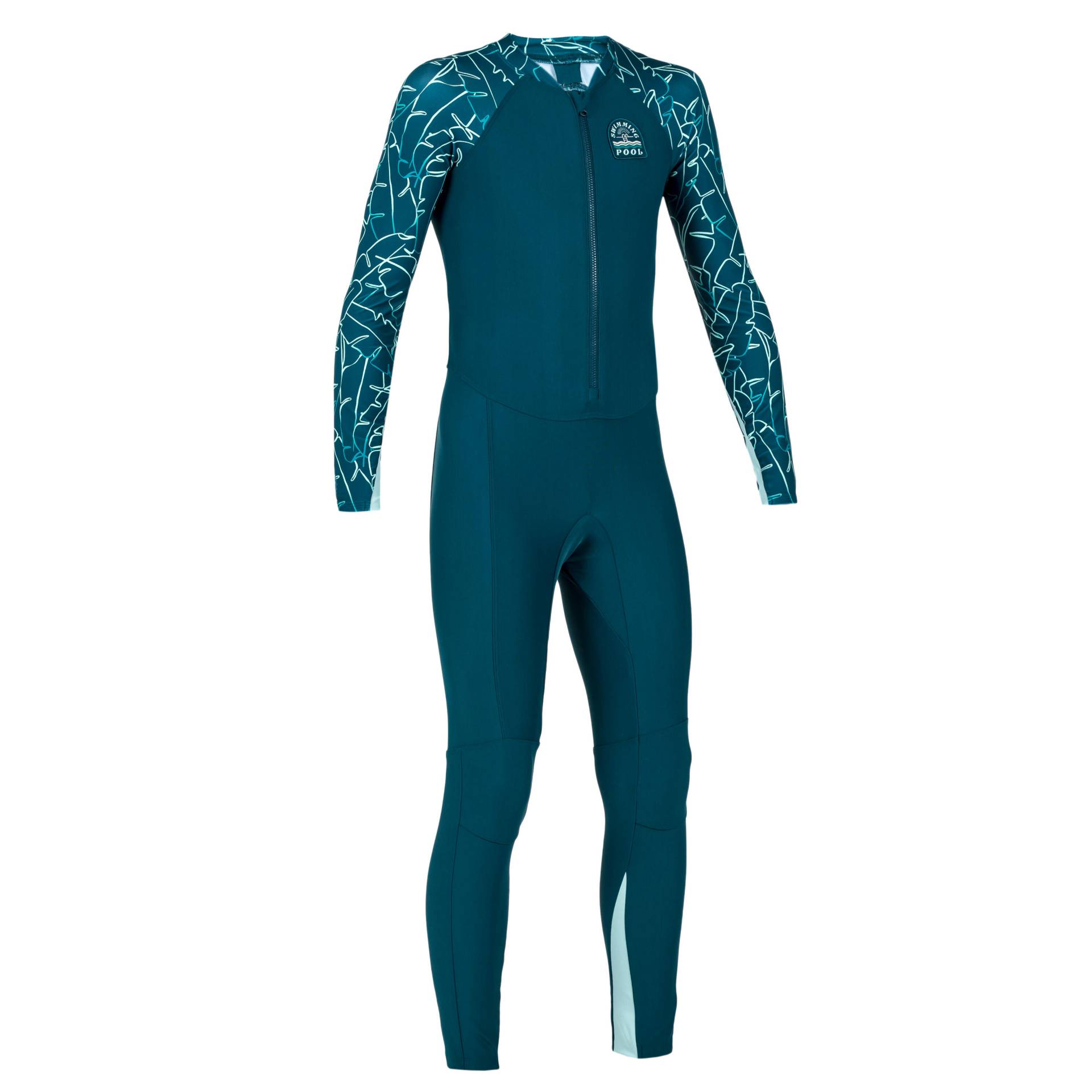 Schwimmanzug lang Jungen UV-Schutz - 100 Bana grün von NABAIJI