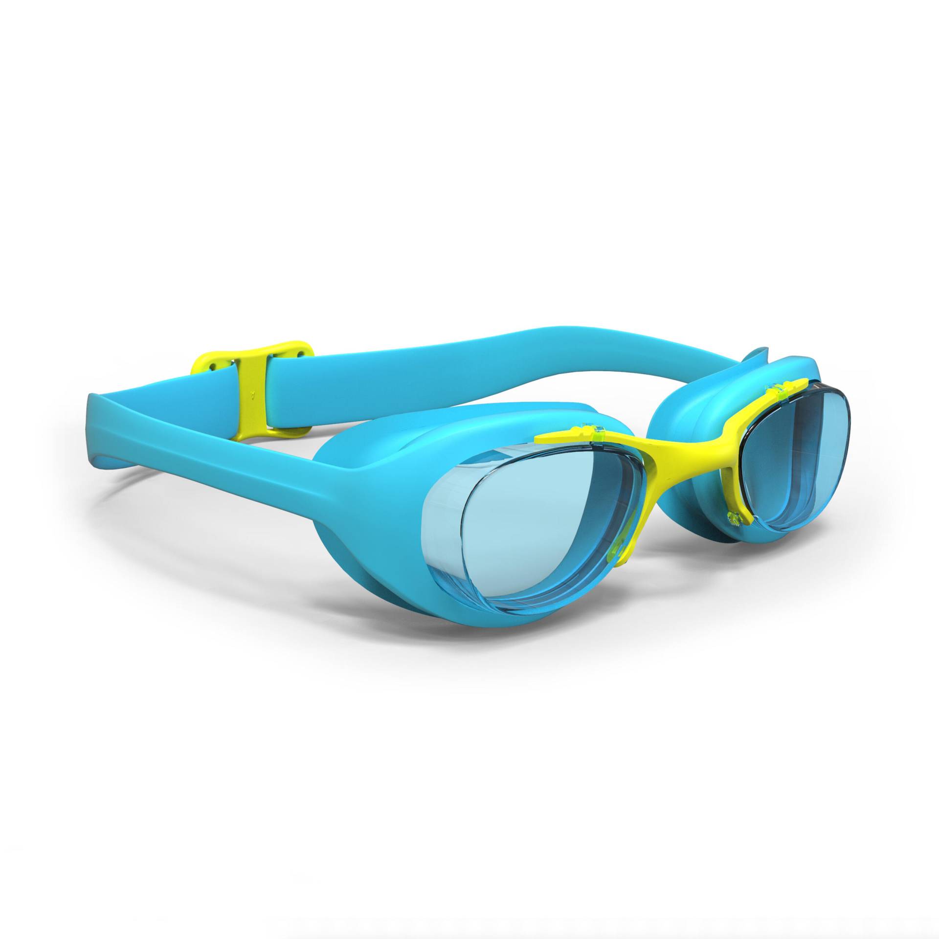 Schwimmbrille Kinder klar - XBase blau/gelb von NABAIJI