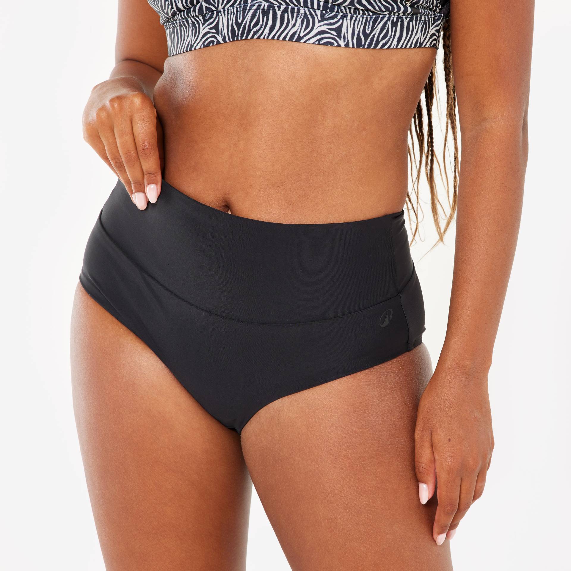 Sportbikini Hose Damen hohe Taille - Eva schwarz Sportbikini Hose Damen hohe Taille - Eva schwarz von NABAIJI