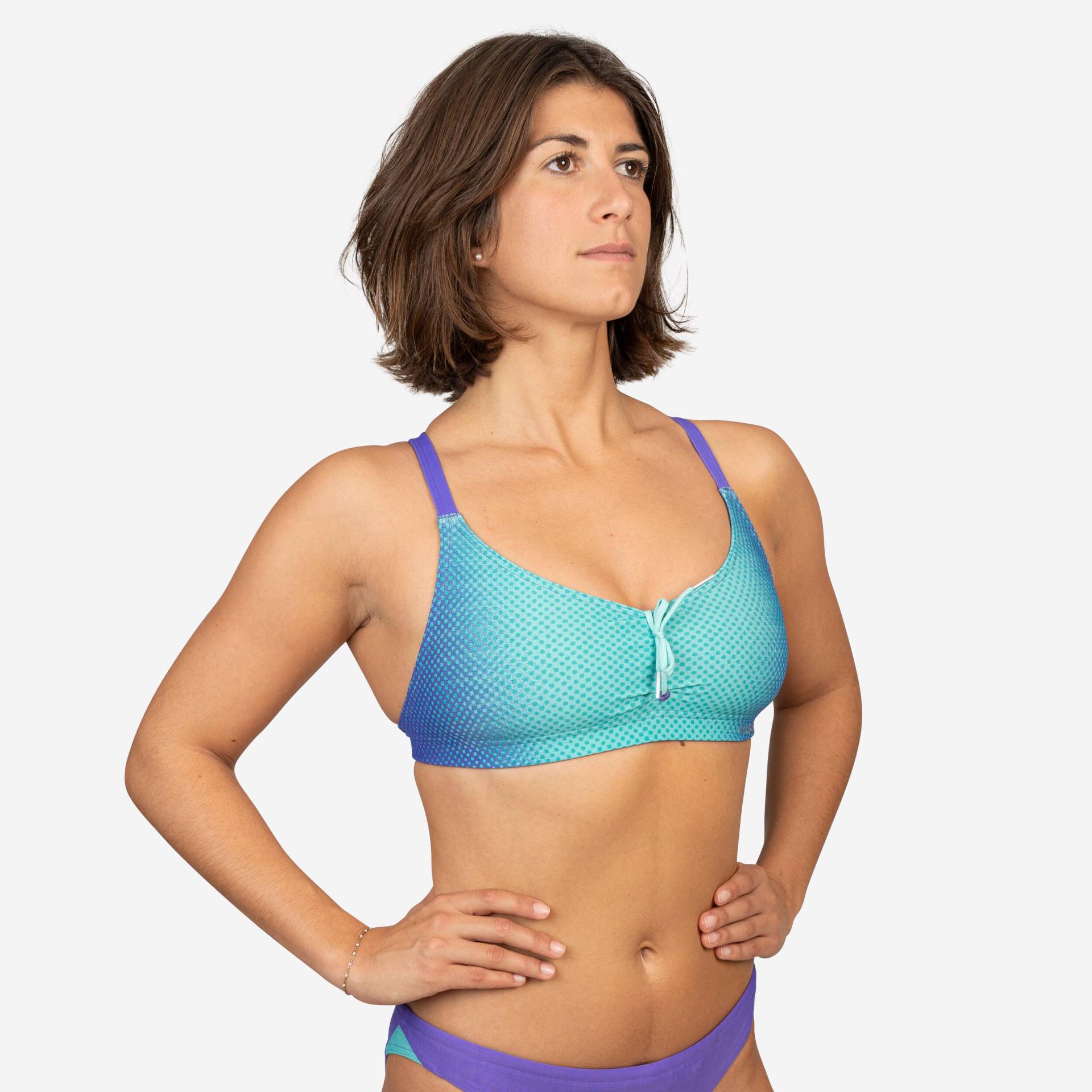 Sportbikini Oberteil Damen - Jana lum blau/violett von NABAIJI