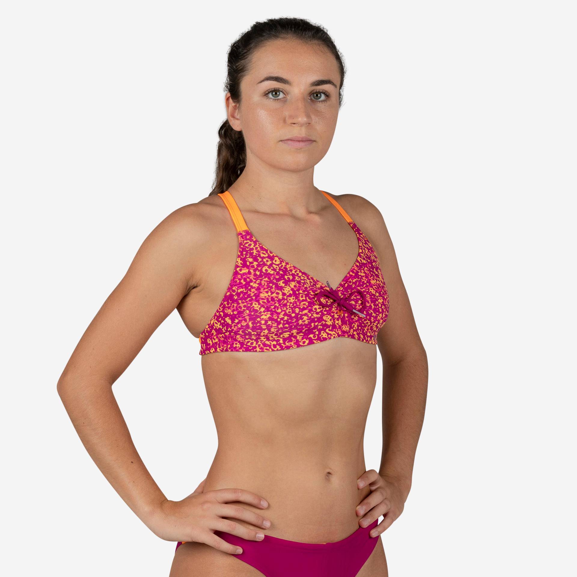 Sportbikini Oberteil Damen - Jana rot/orange von NABAIJI