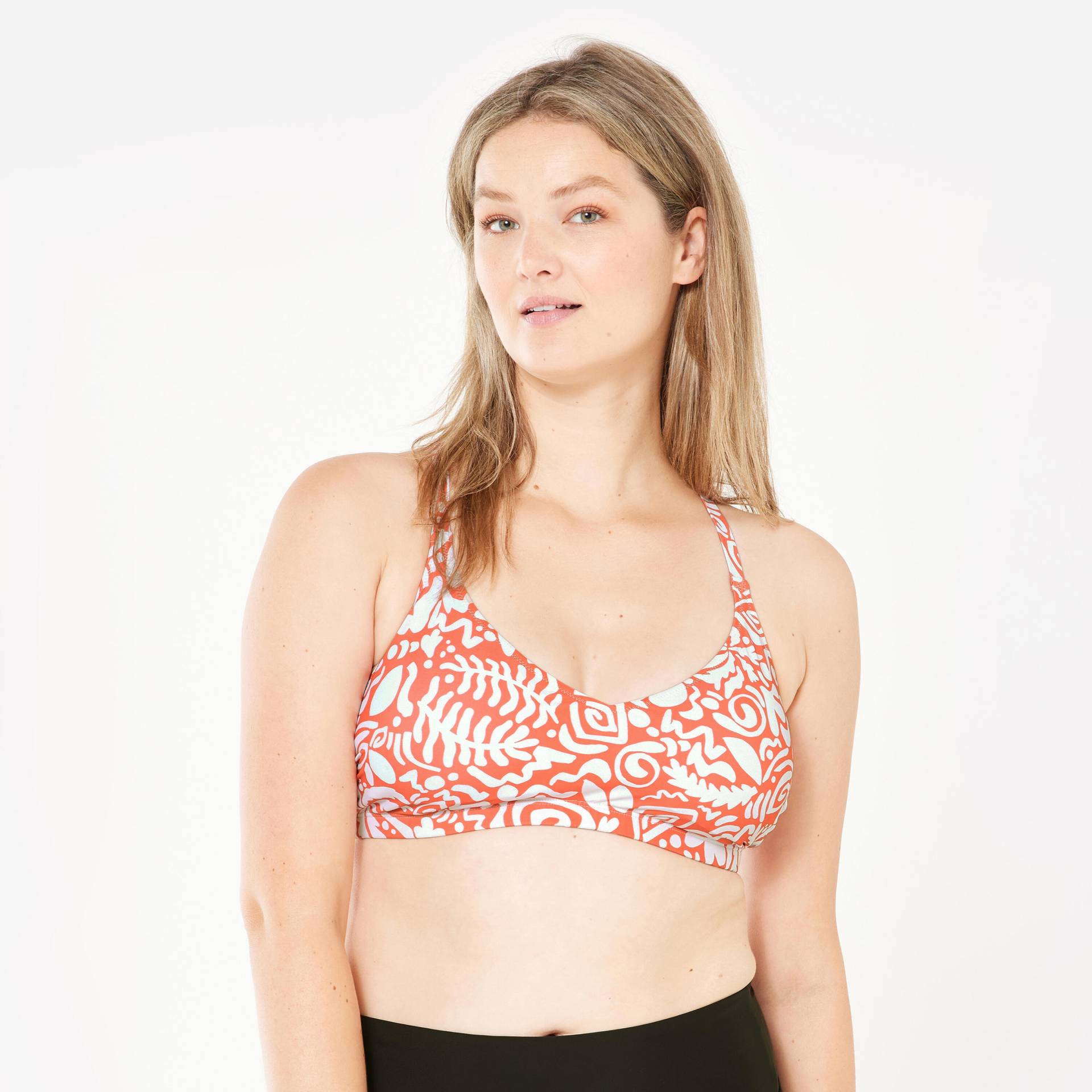 Sportbikini Oberteil Damen - Lila Poly rot Sportbikini Oberteil Damen - Lila Poly rot von NABAIJI