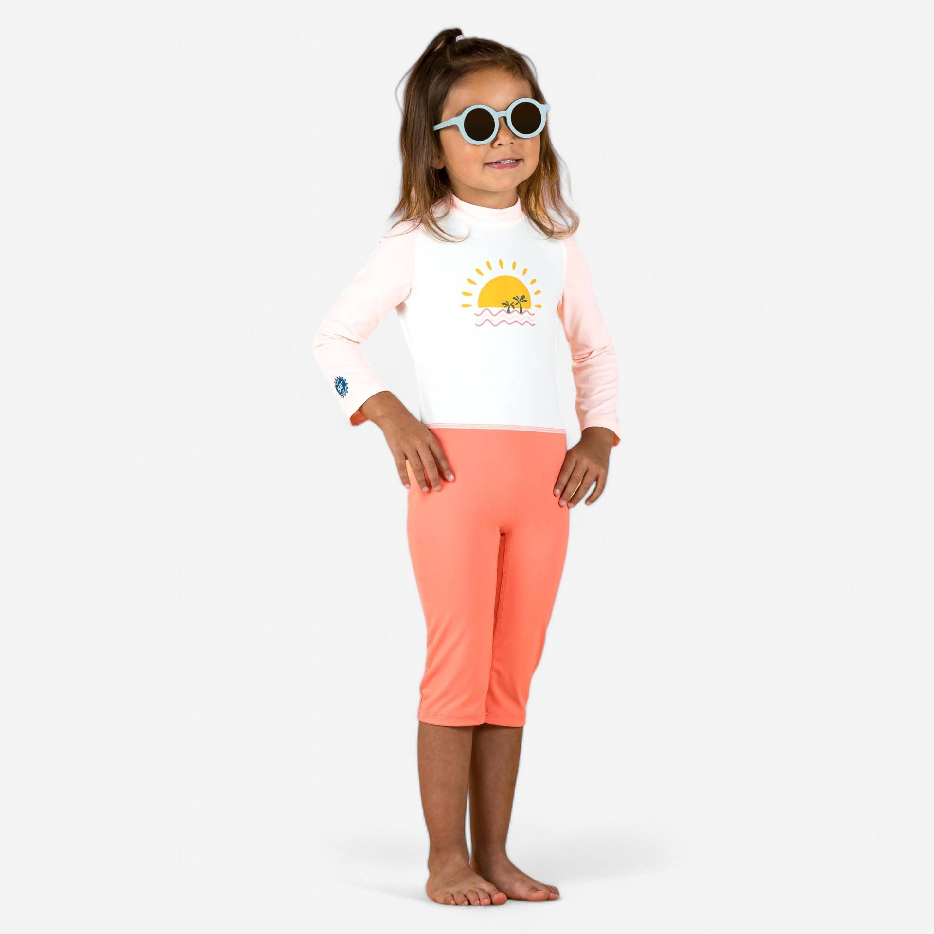 UV-Schwimmanzug langarm Baby - rosa Print UV-Schwimmanzug langarm Baby - rosa Print von NABAIJI