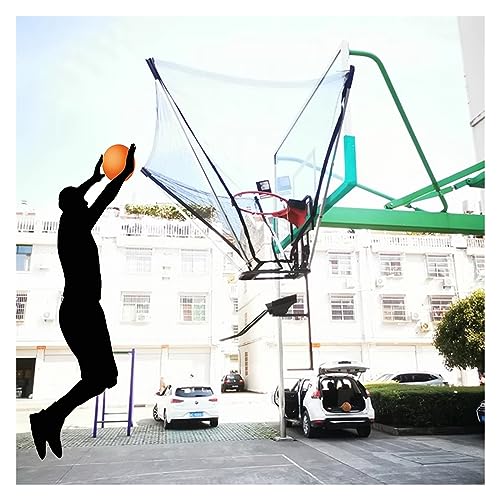 Basketball Rebounder Net Return System, hängender Faltbarer Schusstrainer für Kinder, Jugendliche und Erwachsene, für Park/Spielplatz/Turnhalle von NADYE