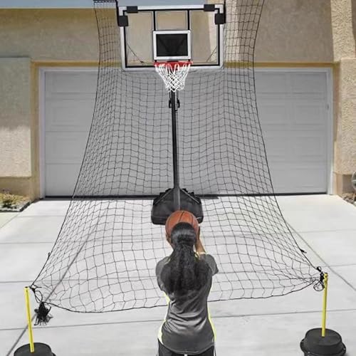 Leicht zusammenklappbares Basketball-Schuss-Rückgabegerät, Basketball-Rebounder-Ausrüstung/Basketballnetz-Fänger-Ballrückgabe von NADYE