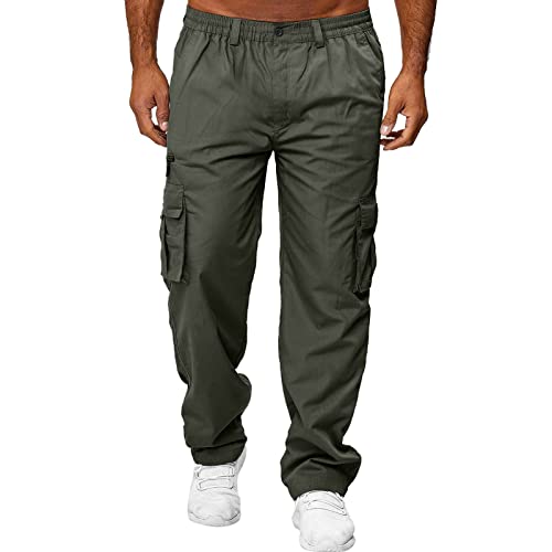 Cargohose Herren, Hosen Herren, Trainingshose Herren, Cargohose Herren Baggy Arbeitshosen Männer Jogginghose - Outdoor Cargo Hosen Sport Stretch Hose Bequeme Freizeithose Herrenhosen Sweatpants von NAFING