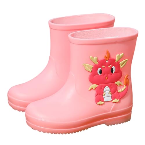 Enfant-Gummistiefel-Kinder-Gefüttert, Kinder Jungen Mädchen Gummistiefel Kinderstiefel Bequeme Rain Shoes Gummischuhe Regenschuhe Gefüttert Wasserdichte Boots Unisex Leichte Regenstiefel Stiefe von NAFING