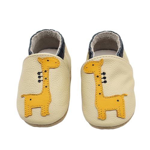 Lauflernschuhe Mädchen Jungen Barfußschuhe Babyschuhe Weicher Schuhe Überzieher Baby Hausschuhe Lederschuhe Kleinkind Rutschfest Sockenschuhe Wildledersohlen Outdoor Winter Hüttenschuhe Krabbelschuhe von NAFING