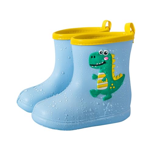 NAFING Gummistiefel-Jungen-Gefüttert, Regenschuhe Gefüttert wasserdichte Boots Kinder Stiefe Kinderstiefel Jungen Bequeme Rain Shoes Mädchen Gummistiefel Gummischuhe Unisex Leichte Regenstiefel von NAFING