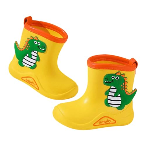 NAFING Gummistiefel-Kinder-29-Jungen, Unisex Kinder Leichte Regenstiefel Jungen Mädchen Gummistiefel Kinderstiefel Bequeme Rain Shoes Regenschuhe Gefüttert wasserdichte Boots Stiefe Gummischuhe von NAFING