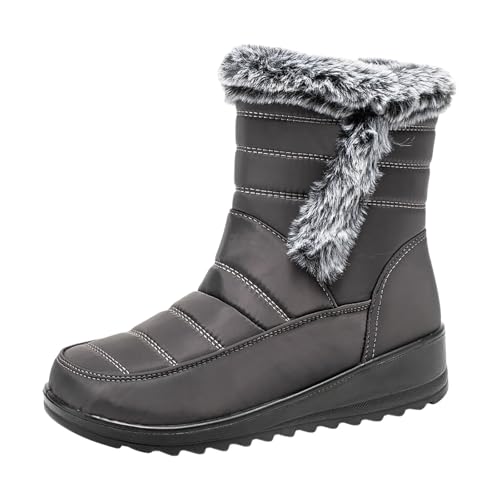 NAFING Leicht Wanderschuhe Trekkingschuhe Herren Winterschuhe Gefüttert Schneestiefel Stiefeletten Herren Bequem Boots Barfussschuhe rutschfest Winterstiefel Für Herren 20 von NAFING