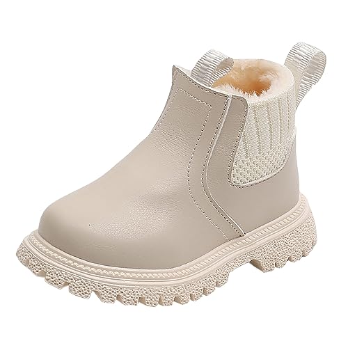 NAFING Winterstiefel-Jungen-27, Kinder Winterschuhe Gefüttert Schneestiefel Leicht Snowboots Schnürstiefel rutschfest Stiefeletten Mädchen Bequem Stiefel Winterstiefel für Jungen Klassische Stiefel von NAFING