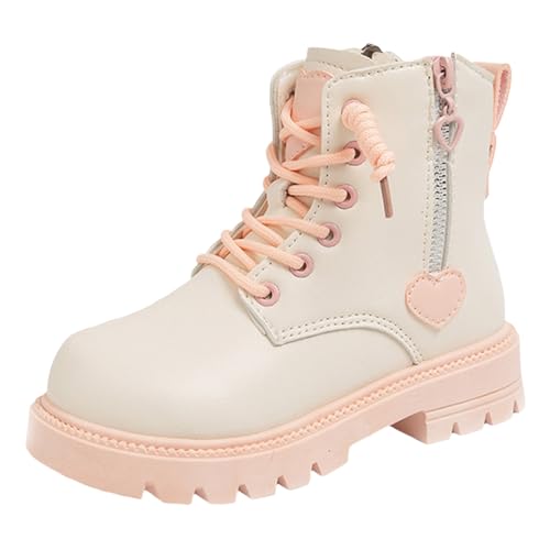 NAFING Winterstiefel-Mädchen-35, Stiefeletten Mädchen Bequem Stiefel Klassische Stiefel Kinder Leicht Snowboots Winterschuhe Gefüttert Schneestiefel Schnürstiefel rutschfest Winterstiefel für Jungen von NAFING