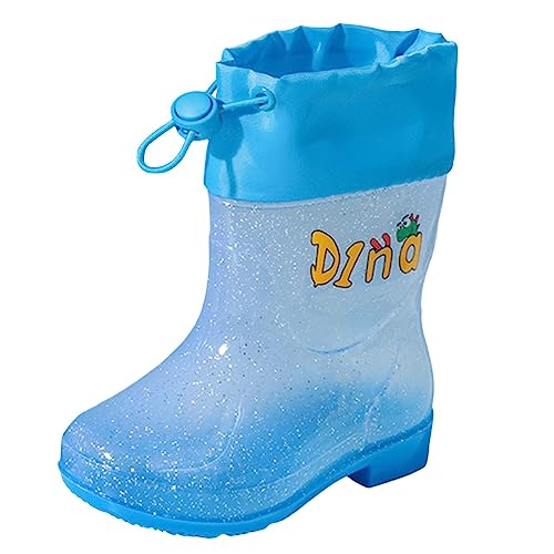 Reitstiefel Stiefel Kinder Mädchen rutschfeste Regenstiefel Kinder Kurz Gummistiefel Kinder Leicht Halbstiefel Rain Boots Kids Boys Kinder Schneestiefel Bequeme Regenschuhe Mädchen Jungen Wasserdicht von NAFING