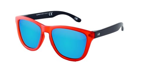 NAIF Unisex-Adult Magaluf Sonnenbrille, Rote und Schwarze Matte, Mittel von Naïf