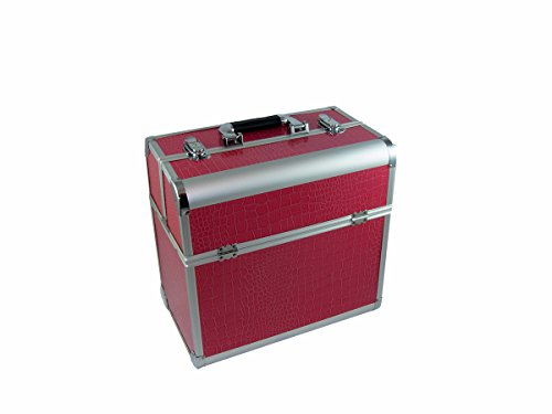 N&BF Profi Kosmetikkoffer groß Alu Friseurkoffer Schminkkoffer Multikoffer Nagelkoffer Beautycase abschließbar 2 Etagen + Fächer leer mit Einteilung zum Aufklappen (Pink) N&BF Profi Kosmetikkoffer groß Alu Friseurkoffer Schminkkoffer Multikoffer Nagelkoffer Beautycase abschließbar 2 Etagen + Fächer leer mit Einteilung zum Aufklappen (Pink) von NAILS FACTORY