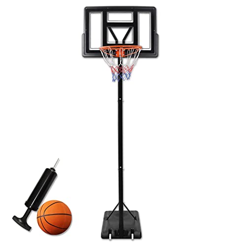 NAIZY Basketballkorb 305cm Mini Basketballkörbe mit Ständer Rollen Outdoor Basketball Korb 230-305cm Höhenverstellbar Basketballständer Basketball Hoop Satz Basketballanlage für Kinder&Erwachsene von NAIZY