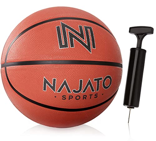 NAJATO Sports Basketball – Basketball Größe 7 inkl. Ballpumpe – Für den Outdoor & Indoor Bereich von NAJATO