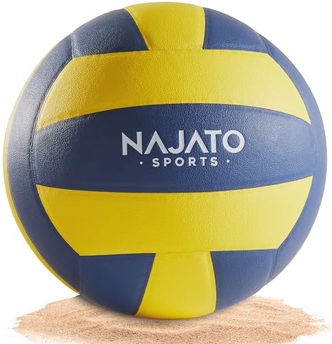 NAJATO Sports Volleyball – Langlebiger Beachvolleyball Größe 5 – Für den Outdoor & Indoor Bereich NAJATO Sports Volleyball – Langlebiger Beachvolleyball Größe 5 – Für den Outdoor & Indoor Bereich von NAJATO