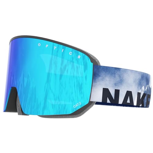 NAKED Optics THE NOVA Skibrille Snowboard Brille für Damen und Herren - Verspiegelt mit Magnet-Wechselsystem – Ski Goggles for Men and Women von NAKED Optics