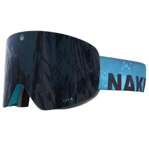 NAKED Optics® Skibrille Snowboard Brille für Damen und Herren - Verspiegelt mit Magnet-Wechselsystem – Ski Goggles for Men and Women (Surf, ohne Schlechtwetterglas) von NAKED Optics