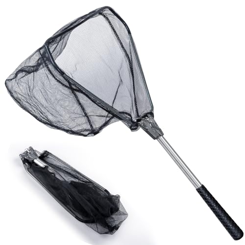 NAKIHOUSE Kescher Angeln, 55cm Faltbare Angeln Netz Angelnetz Teichkescher Diverse Längen auch für Erwachsene und Kinder, Zum Fangen von Fischen, Schmetterlingen, Hühnern, Gänsen, Enten und Vögeln NAKIHOUSE Kescher Angeln, 55cm Faltbare Angeln Netz Angelnetz Teichkescher Diverse Längen auch für Erwachsene und Kinder, Zum Fangen von Fischen, Schmetterlingen, Hühnern, Gänsen, Enten und Vögeln von NAKIHOUSE