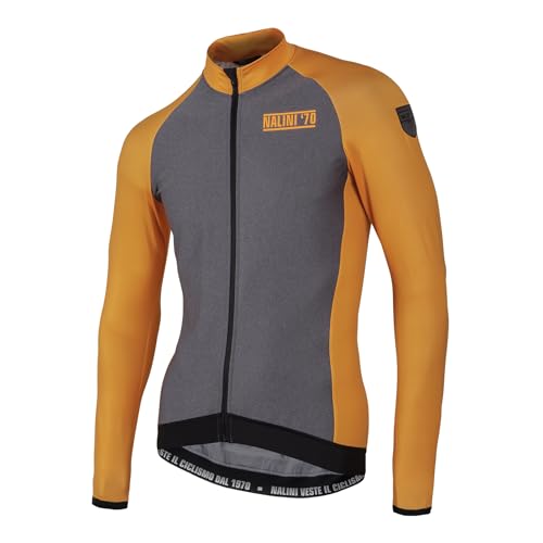 NALINI 02338101100C000.10 CRIT Wind Jersey LS Herren Sweatshirt ROT/GRAU Melange 3XL von Nalini