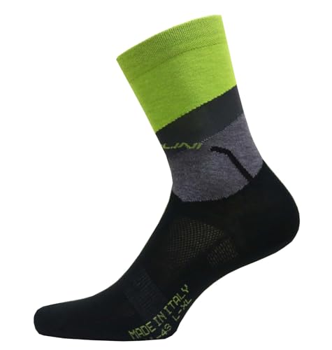 NALINI 02823201100C000.27 AIS FOLGORE 2.0 H19 Unisex Adult Socks SCHWARZ/LIME GELB/GRAU XS NALINI 02823201100C000.27 AIS FOLGORE 2.0 H19 Unisex Adult Socks SCHWARZ/LIME GELB/GRAU XS von Nalini