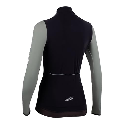 NALINI 03222501100C000.10 New LS Lady FIT J Damen Sweatshirt ARMEEGRÜN/SCHWARZ L von Nalini