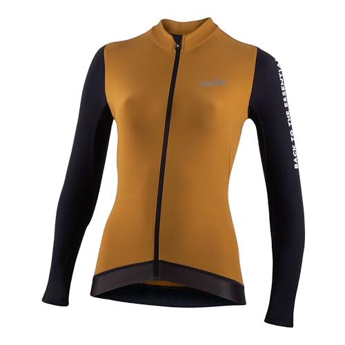 NALINI 03222501100C000.10 New LS Lady FIT J Damen Sweatshirt KARAMELL/SCHWARZ S von Nalini