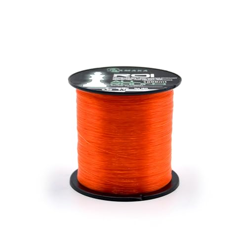 Namaka® ROI Fluorocarbon Coating Angelschnur All Round MT 1000 Durchmesser 0,20 bis 0,80 (Ø 0,50 mm - 17,82 kg - 1000 m, Monofil ROI Orange) von NAMAKA