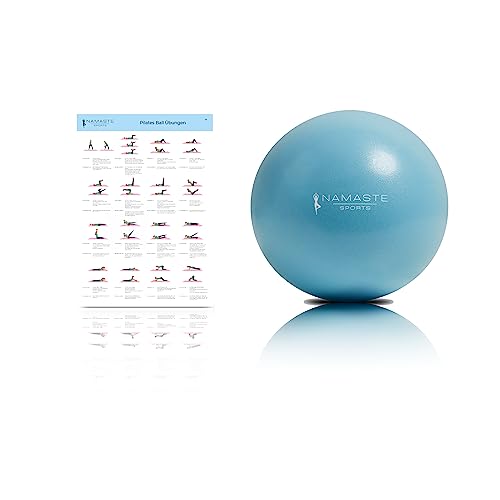 NAMASTE Sports® - Pilatesball 25cm - Gymnastikball klein, Gummiball Yogaball zum Aufblasen, Physioball, Pilates Zubehör, Pezziball klein NAMASTE Sports® - Pilatesball 25cm - Gymnastikball klein, Gummiball Yogaball zum Aufblasen, Physioball, Pilates Zubehör, Pezziball klein von NAMASTE Sports
